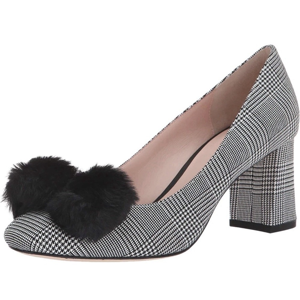 The Kate Spade New York Carine Pump Prince Of Wales Houndstooth Size 8